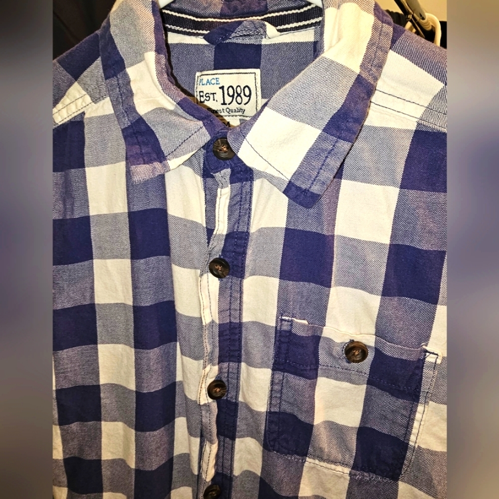 Children's Place Plaid Button Up Shirt